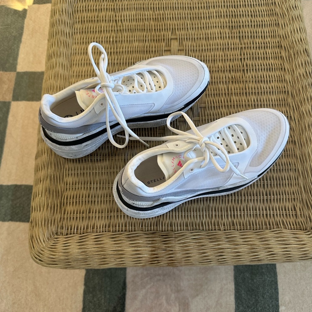 Adidas by Stella McCartney White and Black Sneakers
